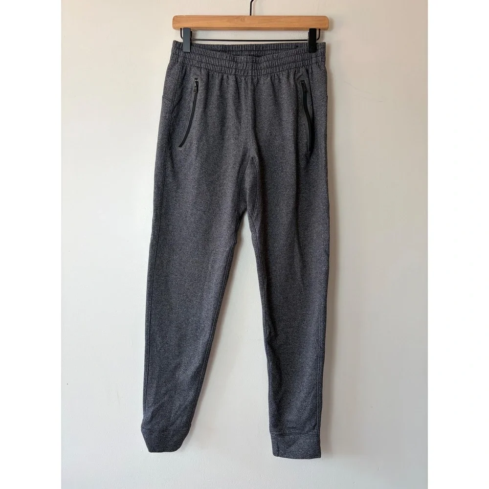 Old Navy Active Mens Dynamic Fleece Joggers Heather Gray 4-Way Stretch Small